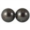 Voskované akrylové perly koule 3 mm, 200 ks - hnědo- šedá