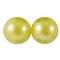 Voskované perly skleněné, koule 6mm, 200 ks -žlutá