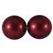 5A3 Voskované akrylové perly koule 5 mm, 100 ks - tmavěčervená